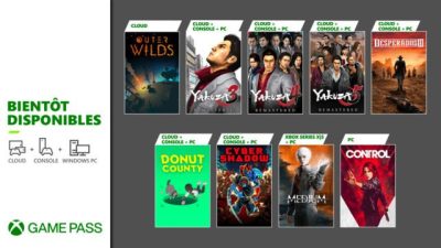 Xbox Game Pass : Nouveaux jeux !
