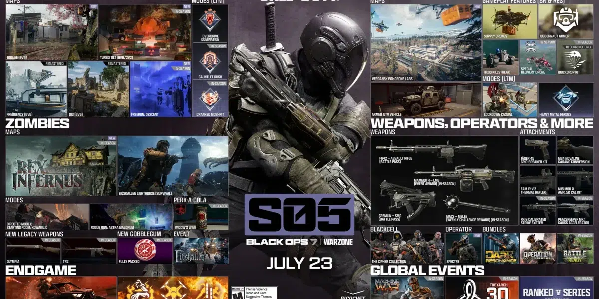 Capture d'écran de la saison 5 de Call of Duty Black Ops 7
