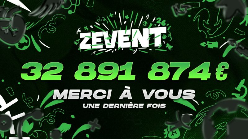 ZEvent 2026 : près de 33 millions d’euros pour sa dernière édition